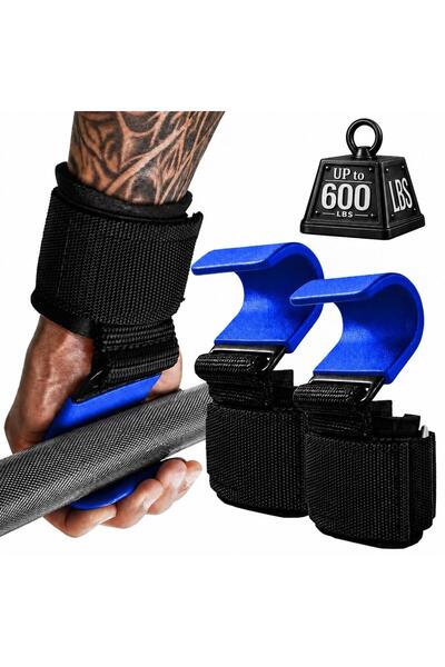 valkyrie 2’li Ağırlık Kaldırma Kancası Bilek Destekli Güç Antrenmanı Fitness ...