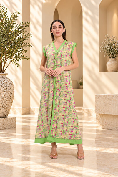 Aniqle Green sleeveless Casual Maxi Dress