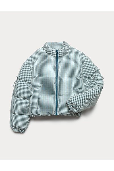 Marks & Spencer Stormwear™ Ekose Şişme Çocuk Mont