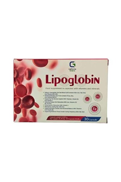 California Greens Lipoglobin Energy Boosting Capsules 30 Capsules