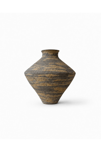 Genel Markalar El Yapımı Stoneware Seramik Estetik Vazo, Biricik Heykel