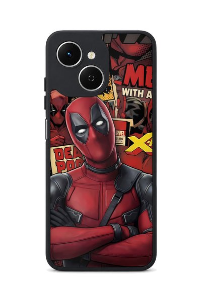 TECNO Spark 40C Compatible Deadpool Patterned Camera Protected Shockproof Case
