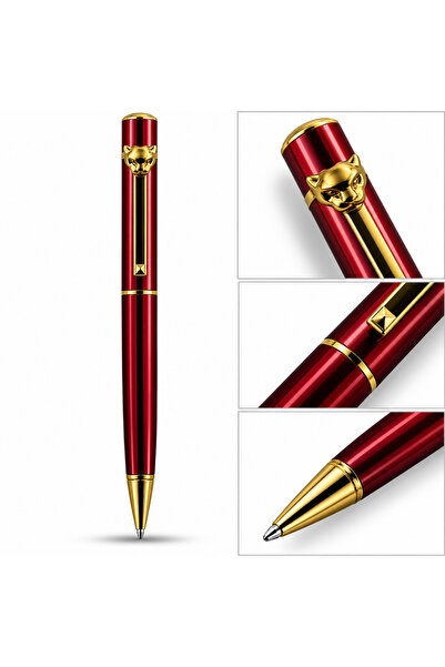 Generic Brand Luxury Red Pen with Gold Details Looster Time