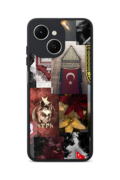TECNO Spark 40C Compatible Turkey Patterned Camera Protected Shockproof Case