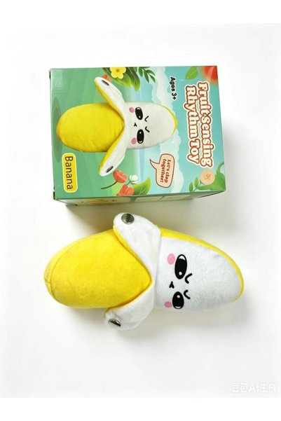 Generic Brand Touch-Sensing Musical Fruit Plush Toy - Interactive Fruit Rhythm Piano Stuffed Toy for Kids