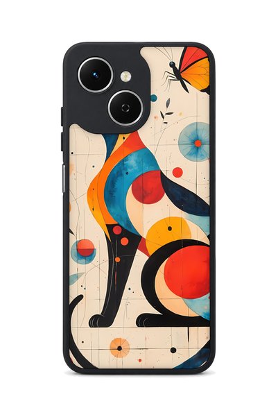TECNO Spark 40C Compatible Geometric Pattern Camera Protected Shockproof Case