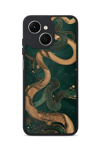 TECNO Spark 40C Compatible Mystic Snake Patterned Camera Protected Shockproof...