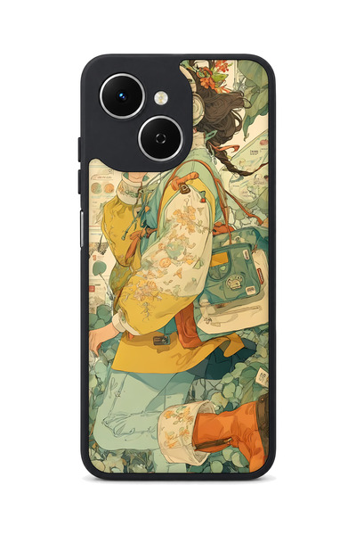 TECNO Spark 40C Compatible Earphone Patterned Camera Protected Impact Resista...