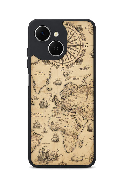 TECNO Spark 40C Compatible Discovery Patterned Camera Protected Shockproof Case