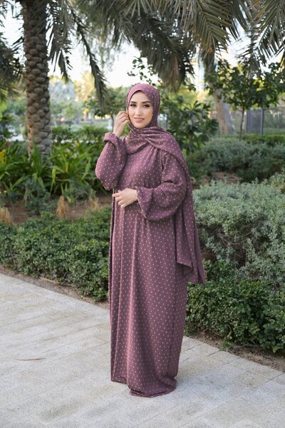 Generic Brand Lamora Women's Dotted Prayer Dress