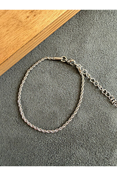 Rupen Kraft Stainless steel bracelet, tarnish-resistant, twisted design, stee...
