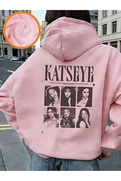 Vordevia Φούτερ Katseye με στάμπα, Premium Oversize με κουκούλα, από βαμβάκι ...