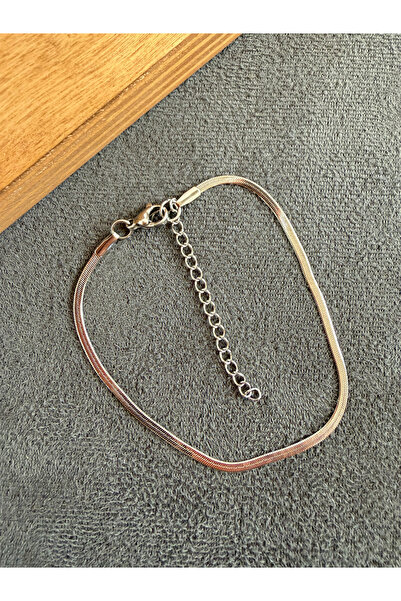Rupen Kraft Stainless steel snake bracelet - italian style - 18+5cm (2mm)