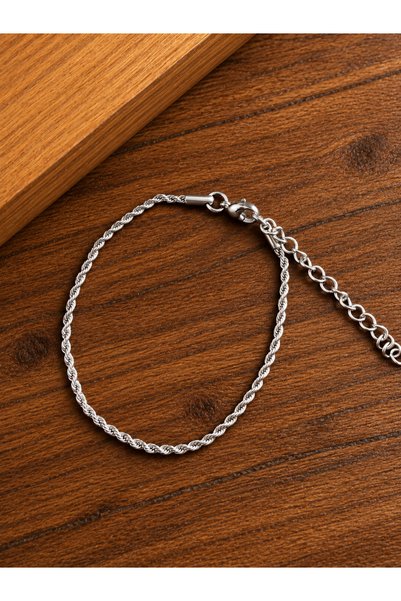 Aida Jewelss Stainless steel bracelet, tarnish-resistant, twisted design, ste...