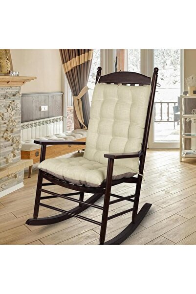 GENERAL ELFJOY Extra Large Rocking Chair Cushion Non-Slip Linen Chair Pads Th...