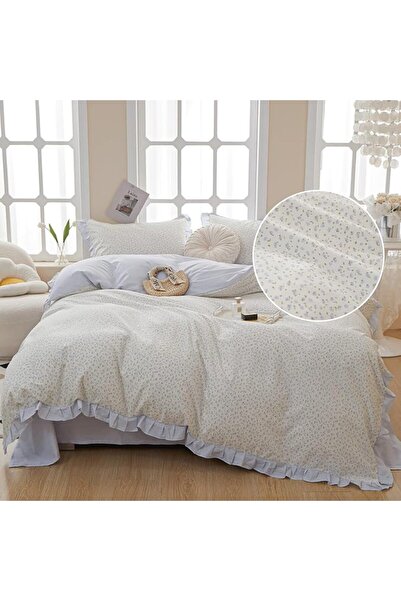 LifeTB Cotton Floral Duvet Cover Queen Girl Pink Flower Bedding Sets Garden S...