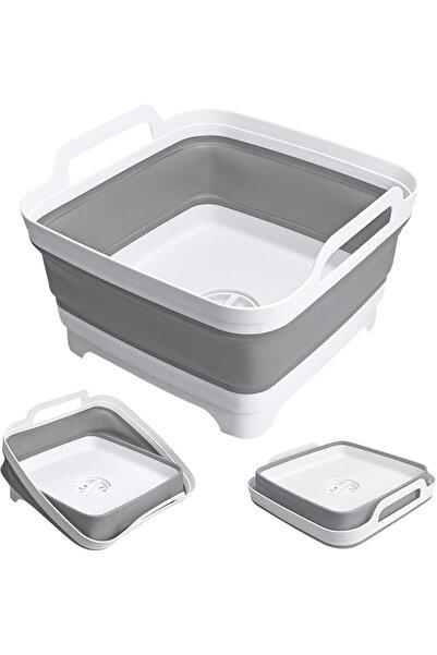 GENERAL Collapsible Wash Basin 2.4 Gallon with Drain Plug for Baby Bottles