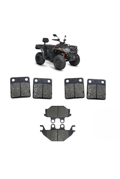 MOTOHANE Kuba Atv Trv 350 Ön-Arka Balata Takım 3 Lü Set