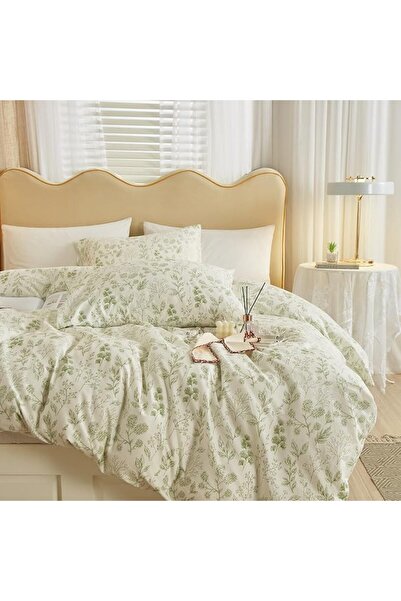 LifeTB Cotton Floral Duvet Cover Queen Girl Pink Flower Bedding Sets Garden S...