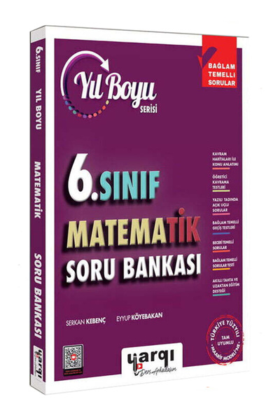 Yargı Yayınları Ders Arkadaşım 6.Sınıf Matematik Yıl Boyu Soru Bankası