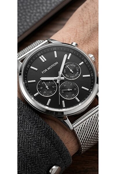 Formotion Fm.B03113.01 Steel Mesh Cord Functions Active Male Wristwatch Clock