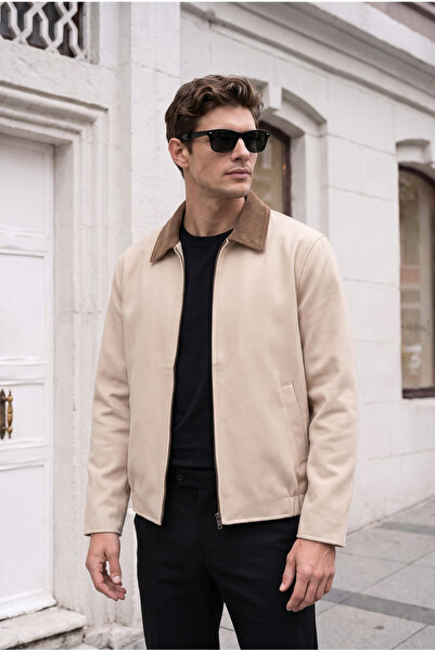BASEL.CO Trucker Model Velvet Collared Jacket