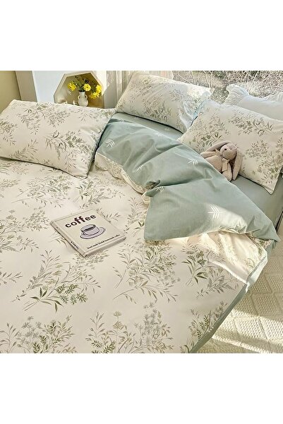 LifeTB Cotton Floral Duvet Cover Queen Girl Pink Flower Bedding Sets Garden S...