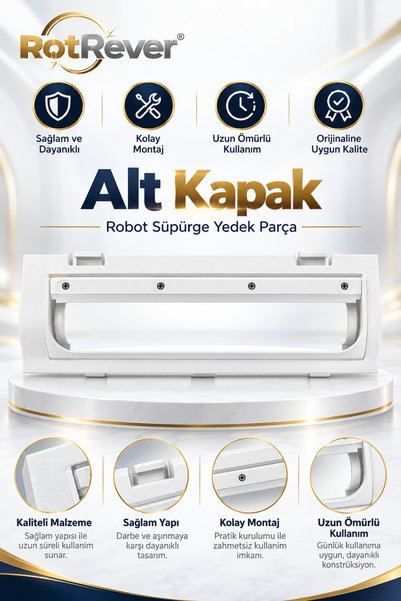 RotRever Roborock S8 Pro / S8 Pro+ / S9 / S9 Plus Robot Süpürge Fırça Kapağı Yedek Parça 1 Adet