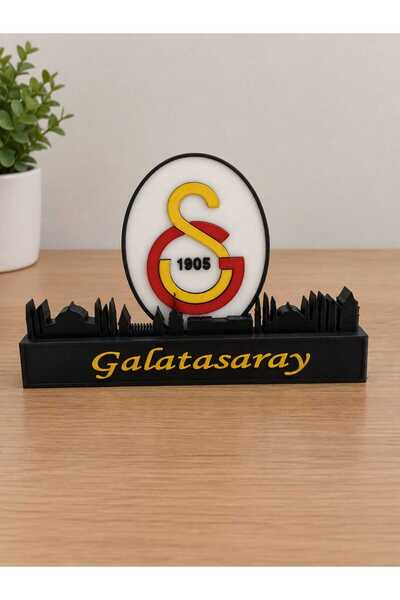 elaa aksesuar Galatasaray Figürlü Dekoratif Biblo - 3D Baskısı PLA-