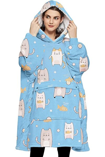 KFUBUO Unisex Child Wearable-blankets Hoodie