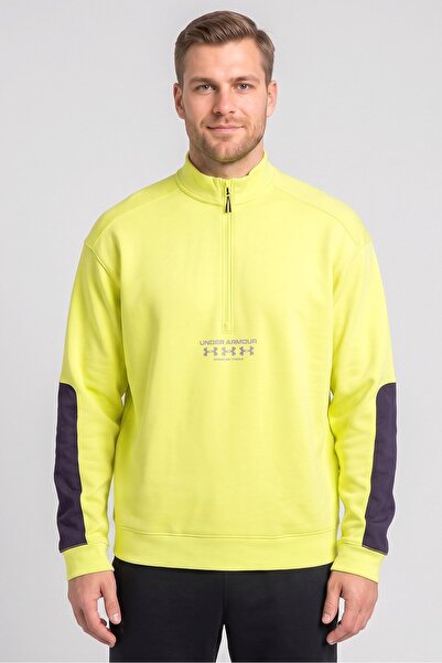 Under Armour Men Loose Fit Long Sleeve Training Sweatshirt, Yellow