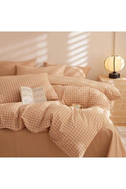 LifeTB Cotton Floral Duvet Cover Queen Girl Pink Flower Bedding Sets Garden S...