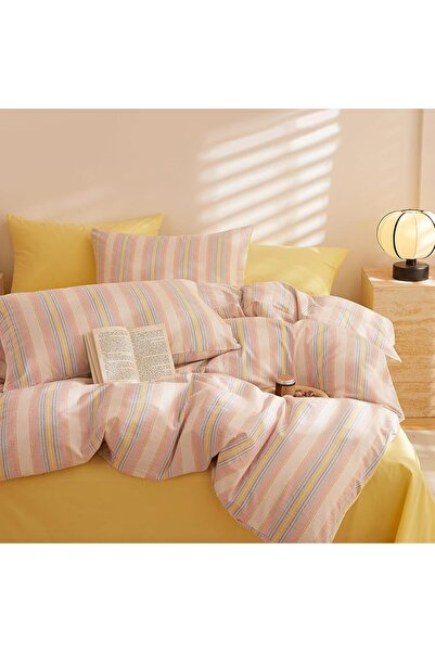 LifeTB Cotton Floral Duvet Cover Queen Girl Pink Flower Bedding Sets Garden S...