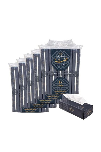 FIDDA مناديل ورقية 300 قطعة فردية 3 طبقات (50) عبوة