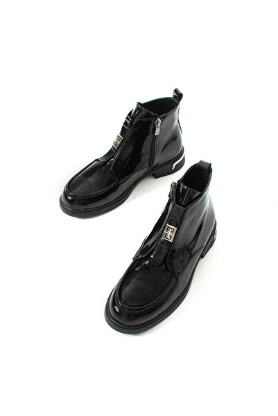 dericia shoes Lavrio Genuine Leather Patent Leather Women's Daily Boots
