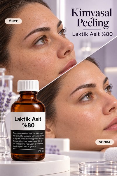 Puredermine Profesyonel Cilt Bakımında Güçlü Bir Adım: %80 Laktik Asit İçeren...