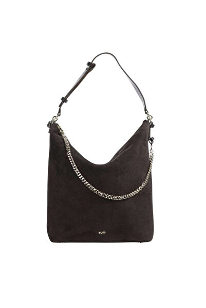 BOSS Γυναικεία Yelena Hobo Τσάντα Καφέ 50573246-207