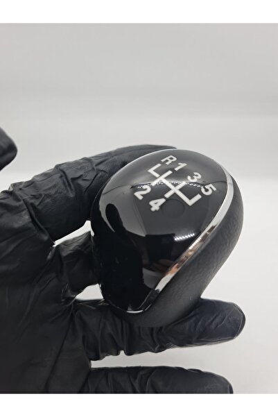 KeyRoN Fi̇at Ducato Black Leather Gear Knob 5 Forward for 2003-2007