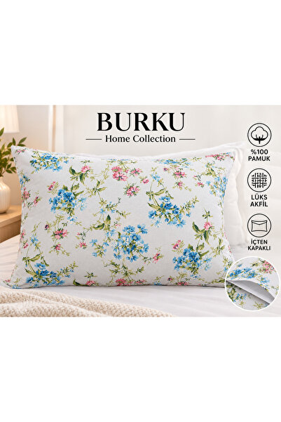 Yastık kılıfı lüks poplin içten kapaklı 50x70 2 adet