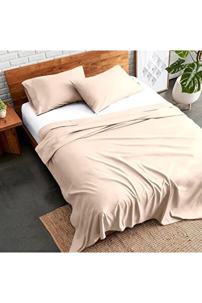 GENERAL Sandy Hotel-Quality Flat Sheet and Pillowcase Set, 2-Piece Bed Sheet ...