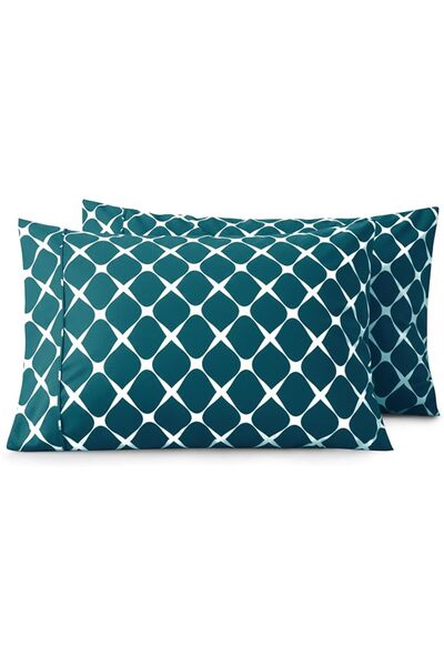Elegant Comfort طقم أغطية وسائد فاخر فائق النعومة من قطعتين، 1500 خيط، جودة م...