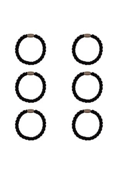 DD SHOP Elastice Par Negre Frotte cu Inchidere Metalica pentru Femei - 6buc