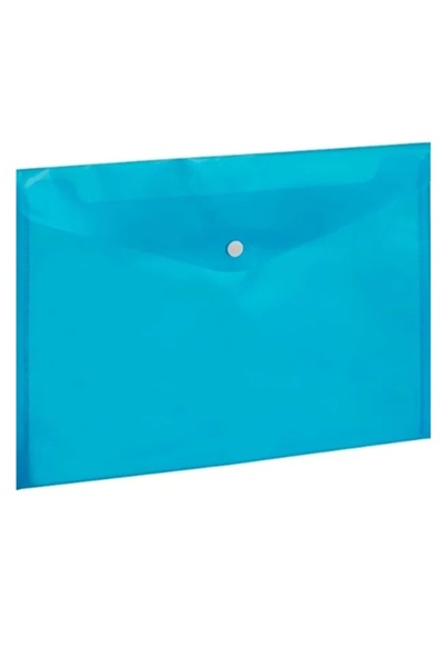Stilo Snap Fastener File A4 Blue Thin - 5 Pieces