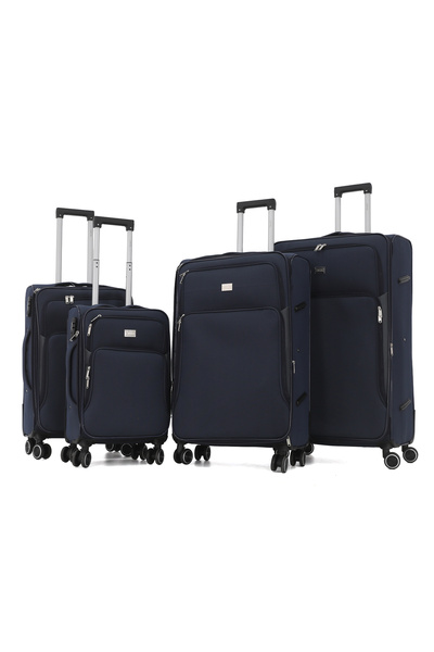 Capital 4-Piece Soft Luggage Set 20/24/28/32 Inch, Expandable, 4 Wheels,