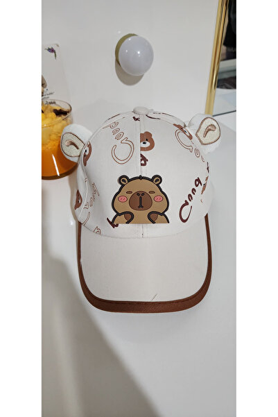 alka Cute Capybara Patterned Children's Hat – Unisex Baby and Kids Hat