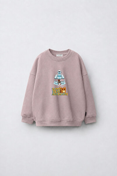 fasardi سويت شيرت Super Bear Adventure مطبوع قصة فضفاضة 3 Thread بدون شاردون ...