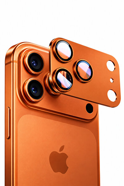 QUSCHU İphone 17 Pro Max Uyumlu Tam Kapatan Premium Safir Kamera Lens Koruyucu