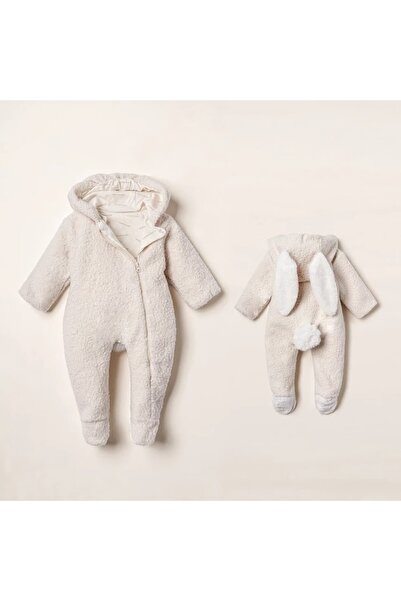 STRAWBABY Nipperland Tavşan Kulaklı ve Kuyruklu Peluş Bebek Astronot Tulum - ...