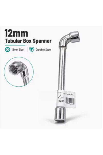 Generic Brand 12mm Tubular Box Spanner, Double End Angled Socket Wrench, Chro...