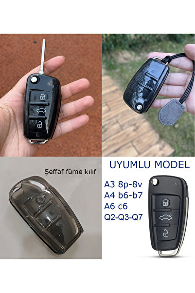 GCP German Car Parts Audi Key Case Cover A3 8P 8V A4 B6 B7 A6 C6 Q7 - Audi Qu...